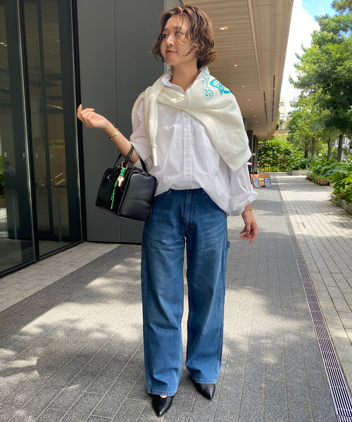 SLOBE IENA(スローブイエナ)の「コットンブロードベーシックシャツ(シャツ/ブラウス・レディース・ホワイト/ブラウン/スカイブルー・FREE)」の14枚目の写真