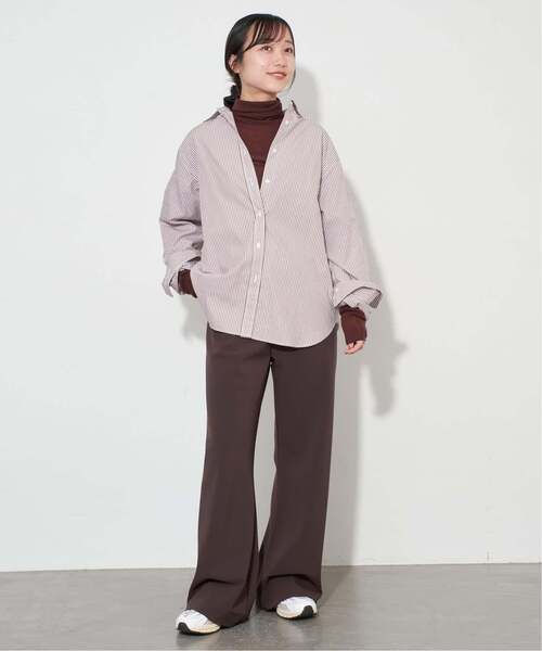 SLOBE IENA(スローブイエナ)の「コットンブロードベーシックシャツ(シャツ/ブラウス・レディース・スカイブルー/ブラウン/ホワイト・FREE)」の17枚目の写真