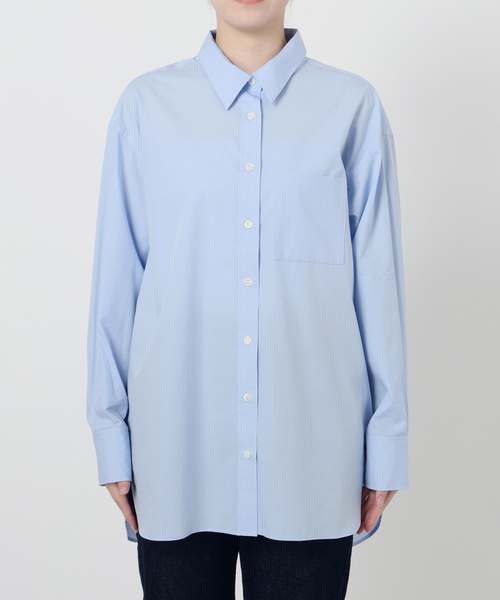 コットンブロードベーシックシャツ（シャツ/ブラウス）｜SLOBE IENA