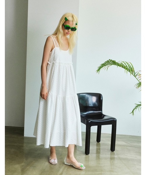 Little sunny bite(リトルサニーバイト)の「《little sunny bite》star long dress(ワンピース・レディース・ホワイト/ブラック/ピンク・MEDIUM/SMALL)」の4枚目の写真