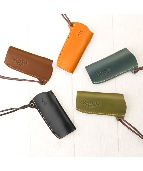 ZARIO-grandee-（ザリオ）の「プルームオーラ専用ケース 栃木レザー ハトメ・紐付き（アッシュトレイ/ライター・メンズ・ネイビー/ブラウン/グリーン/キャメル/ブラック・ONE SIZE）」の9枚目の写真