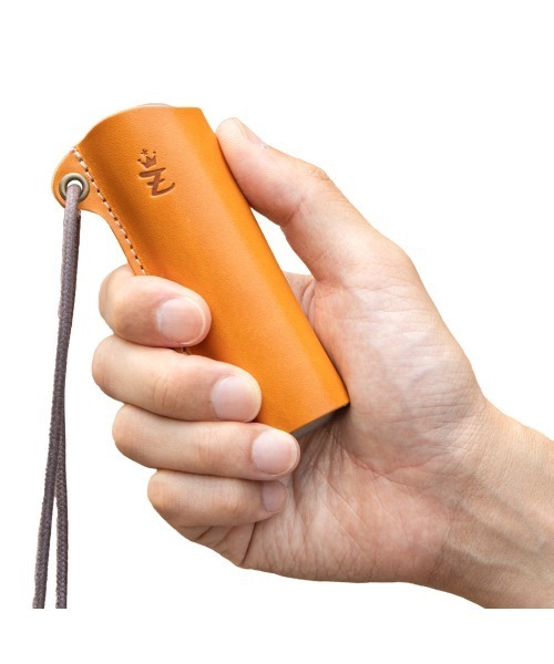 ZARIO-grandee-（ザリオ）の「プルームオーラ専用ケース 栃木レザー ハトメ・紐付き（アッシュトレイ/ライター・メンズ・ネイビー/ブラウン/グリーン/キャメル/ブラック・ONE SIZE）」の11枚目の写真