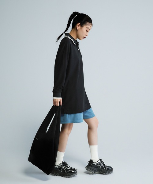 JEANASIS（ジーナシス）の「【Les Fleurs】ネックラインポロLS/592981（ポロシャツ・レディース・ブラック/ホワイト・FREE）」の18枚目の写真