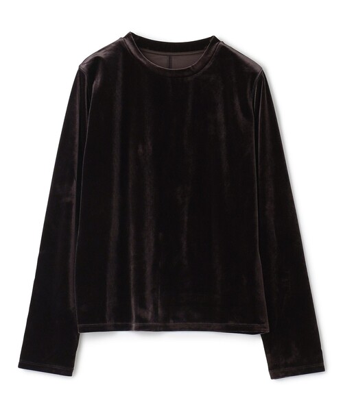 UNFILO(アンフィーロ)の「ストレッチ ベロアロンT(Tシャツ/カットソー・レディース・ダークブラウン系/アイボリー系/ダルブルー系・MEDIUM/SMALL/LARGE)」の13枚目の写真