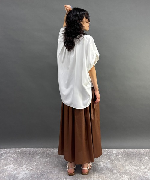 NICOLE white（ニコルホワイト）の「ギャザースカート（スカート・レディース・ブラック/ブラウン・FREE）」の17枚目の写真