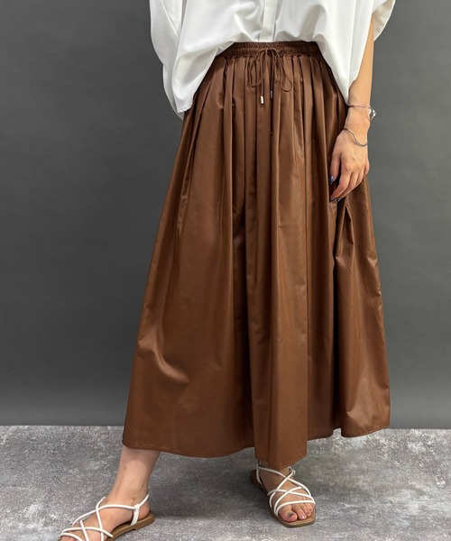 NICOLE white（ニコルホワイト）の「ギャザースカート（スカート・レディース・ブラック/ブラウン・FREE）」の20枚目の写真