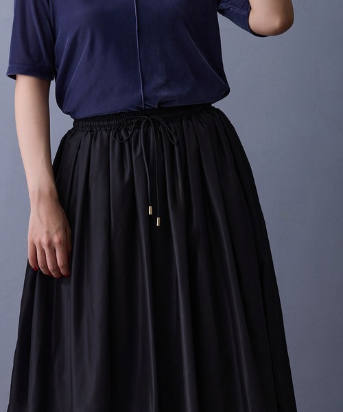 NICOLE white（ニコルホワイト）の「ギャザースカート（スカート・レディース・ブラック/ブラウン・FREE）」の18枚目の写真
