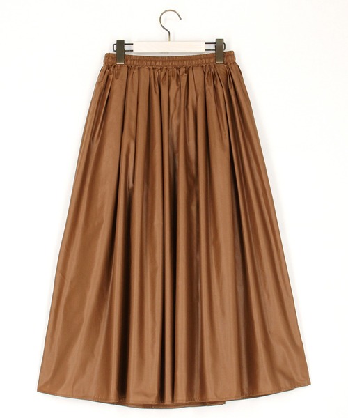 NICOLE white（ニコルホワイト）の「ギャザースカート（スカート・レディース・ブラック/ブラウン・FREE）」の5枚目の写真