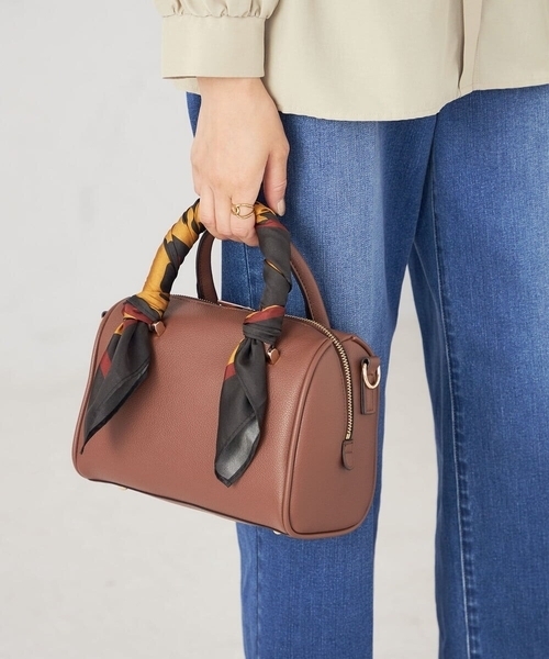 a.v.v（アーヴェヴェ）の「シルクスカーフ（ストール/ショール・レディース・ブラック/ブラウン・38）」の12枚目の写真