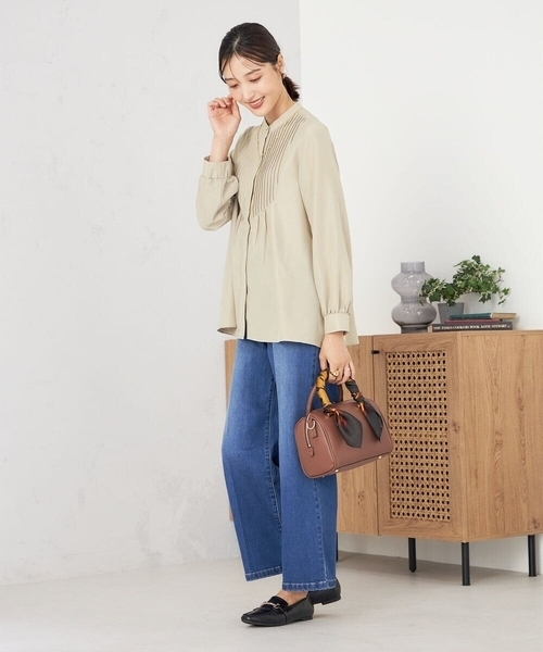 a.v.v（アーヴェヴェ）の「シルクスカーフ（ストール/ショール・レディース・ブラック/ブラウン・38）」の14枚目の写真