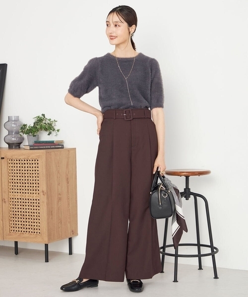 a.v.v（アーヴェヴェ）の「シルクスカーフ（ストール/ショール・レディース・ブラック/ブラウン・38）」の20枚目の写真