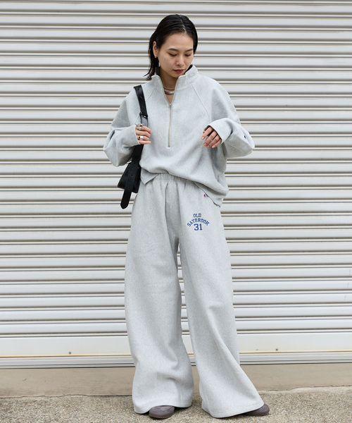 Champion（チャンピオン）の「別注【CHAMPION/チャンピオン】for JS ワイドスウェットパンツ（スウェットパンツ・レディース・チャコールグレー/アイボリー/ブラック・MEDIUM/LARGE）」の12枚目の写真