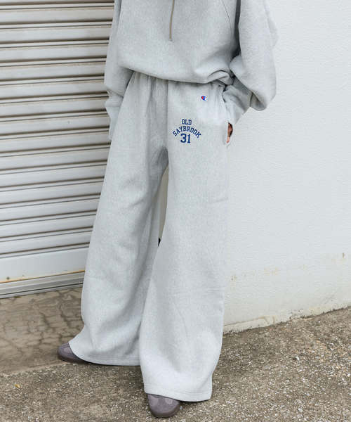 Champion（チャンピオン）の「別注【CHAMPION/チャンピオン】for JS ワイドスウェットパンツ（スウェットパンツ・レディース・チャコールグレー/アイボリー/ブラック・MEDIUM/LARGE）」の14枚目の写真