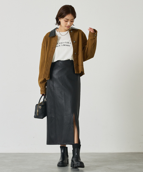 abahouse mavie（アバハウスマヴィ）の「デニム/カツラギショートカバーオール（デニムジャケット・レディース・ブルー/ブラック/キャメル/インディゴブルー・フリー）」の22枚目の写真