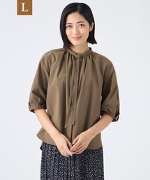 TRANS WORK（トランスワーク）の「【L】【ウォッシャブル・接触冷感・UV・防シワ】ファンクションタイプライターブラウス（シャツ/ブラウス・レディース）」