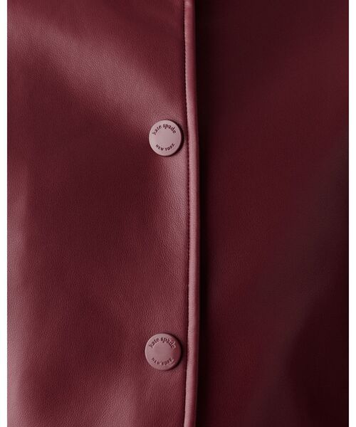 kate spade new york（ケイトスペード ニューヨーク）の「フォー ナッパ レザー ジャケット（その他アウター・レディース・レッド・0/4/2）」の5枚目の写真