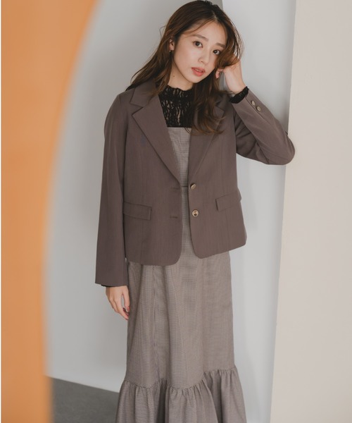 セール】2025秋冬新作 ギャザーショルダーマーメイドジャンスカ