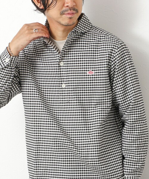 DANTON(ダントン)の「【DANTON/ダントン】DT-B0282 OXP ROUND COLLAR SHIRT 25AW(シャツ/ブラウス・メンズ・ブルー系その他/グリーン系その他/ブラック系その他・38/40/42/44)」の2枚目の写真