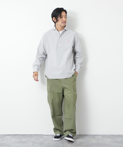 DANTON(ダントン)の「【DANTON/ダントン】DT-B0282 OXP ROUND COLLAR SHIRT 25AW(シャツ/ブラウス・メンズ・ブルー系その他/グリーン系その他/ブラック系その他・38/40/42/44)」の4枚目の写真