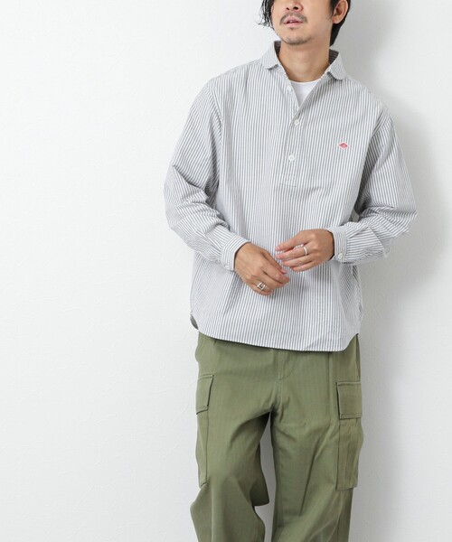 DANTON(ダントン)の「【DANTON/ダントン】DT-B0282 OXP ROUND COLLAR SHIRT 25AW(シャツ/ブラウス・メンズ・ブルー系その他/グリーン系その他/ブラック系その他・38/40/42/44)」の6枚目の写真