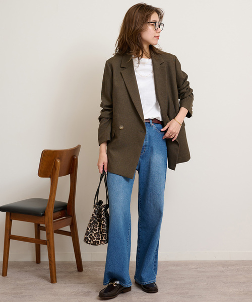 追加》シャークツイードテーラードジャケット（テーラードジャケット