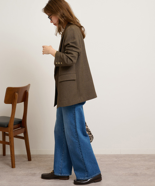 追加》シャークツイードテーラードジャケット（テーラードジャケット