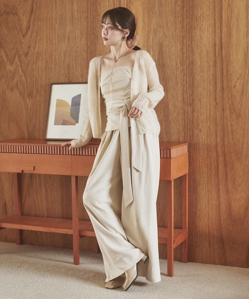 FOURFORTY リボン付きベージュビスチェ２点セット FOURFORTY リボン付きベージュビスチェ2点セット FOURFORTY リボン