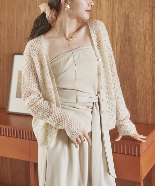 LAULEN(ローレン)の「belt ribbon bustier set up /ベルトリボンビスチェセットアップ(セットアップ・レディース・グレー/ブラック/アイボリー・FREE)」の14枚目の写真