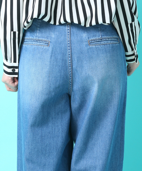 Rouge vif（ルージュヴィフ）の「ワイドパンツデニム（デニムパンツ・レディース・ブルー/サックスブルー・38/36/34）」の13枚目の写真