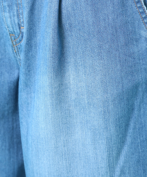 Rouge vif（ルージュヴィフ）の「ワイドパンツデニム（デニムパンツ・レディース・ブルー/サックスブルー・38/36/34）」の8枚目の写真