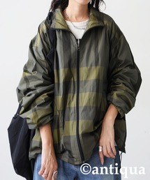 ジャケット/アウター（グリーン・カーキ/緑色系・チェック柄