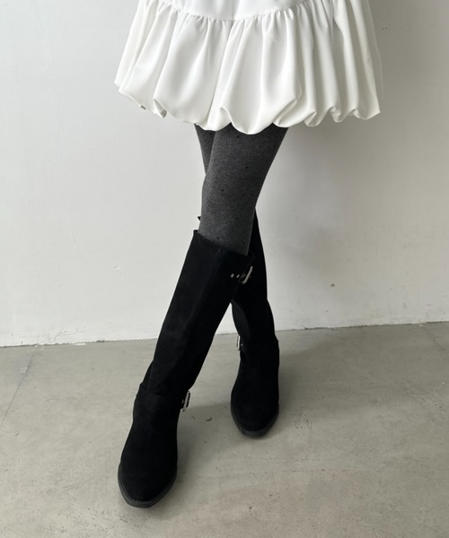 CLEA（クレア）の「ドット柄タイツ（タイツ/ストッキング・レディース・ホワイト/ブラック/チャコールグレー/グレー・FREE）」の18枚目の写真