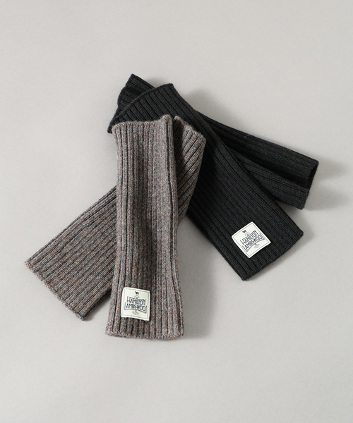 JOURNAL STANDARD relume（ジャーナルスタンダード　レリューム）の「ハミルトン ウール ガーター ハンドウォーマー（その他小物・メンズ・パープル/グレー/ブラック系その他・FREE）」の4枚目の写真