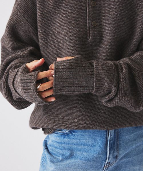 JOURNAL STANDARD relume（ジャーナルスタンダード　レリューム）の「ハミルトン ウール ガーター ハンドウォーマー（その他小物・メンズ・パープル/グレー/ブラック系その他・FREE）」の12枚目の写真