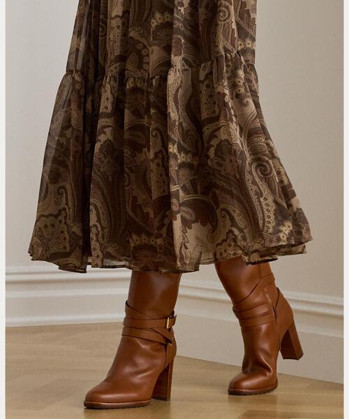 セール】ペイズリー シフォン ティアード スカート（スカート