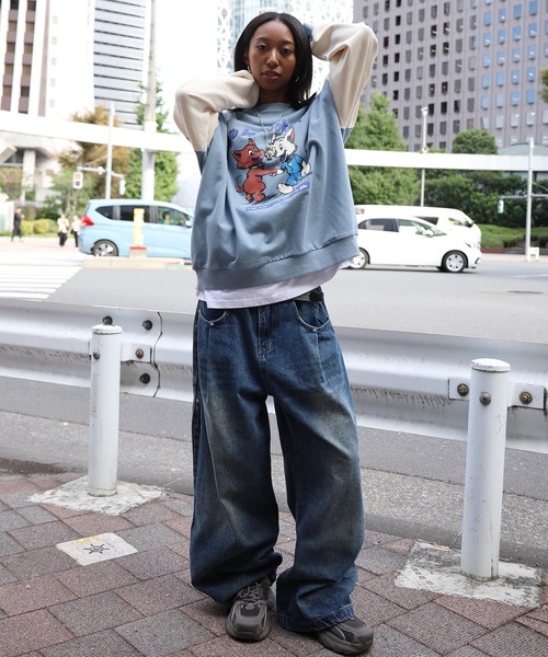 HOOK(フック)の「HOOK -original- キャラクタープリント クルーネックスウェット(スウェット・メンズ・ライトブルー/ブルー・X-LARGE/LARGE/MEDIUM)」の18枚目の写真
