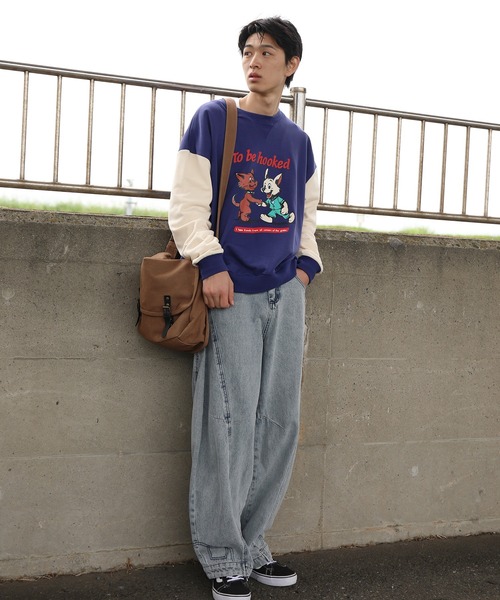 HOOK(フック)の「HOOK -original- キャラクタープリント クルーネックスウェット(スウェット・メンズ・ライトブルー/ブルー・X-LARGE/LARGE/MEDIUM)」の9枚目の写真