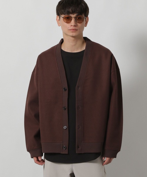 LAKOLE（ラコレ）の「カットメルトンカーデ長袖 / 572443（カーディガン/ボレロ・メンズ・ブラウン/ライトグレー/ブラック/ライトブルー・LARGE/MEDIUM）」の3枚目の写真