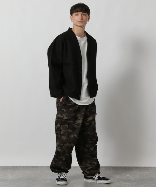 LAKOLE（ラコレ）の「カットメルトンカーデ長袖 / 572443（カーディガン/ボレロ・メンズ・ブラウン/ライトグレー/ブラック/ライトブルー・LARGE/MEDIUM）」の19枚目の写真