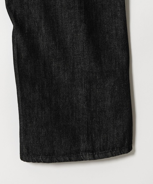 info. BEAUTY&YOUTH（インフォビューティアンドユース）の「【マルチサイズ】ツイスト デニム マチ付き ワイド テーパード パンツ（デニムパンツ・メンズ・ナチュラル/ブラック/インディゴブルー・マルチサイズ）」の11枚目の写真