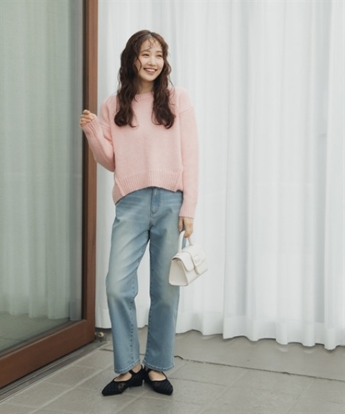 Petitjo（プッチージョ）の「小さいサイズ　すごく伸びるストレートデニム　低身長さん・小柄女性（デニムパンツ・レディース・ネイビー/ブルー・PM/PSS/PS/PL）」の9枚目の写真