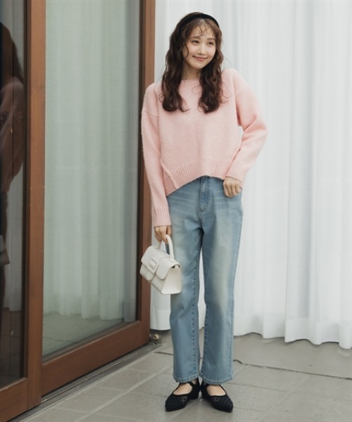 Petitjo（プッチージョ）の「小さいサイズ　すごく伸びるストレートデニム　低身長さん・小柄女性（デニムパンツ・レディース・ネイビー/ブルー・PM/PSS/PS/PL）」の10枚目の写真