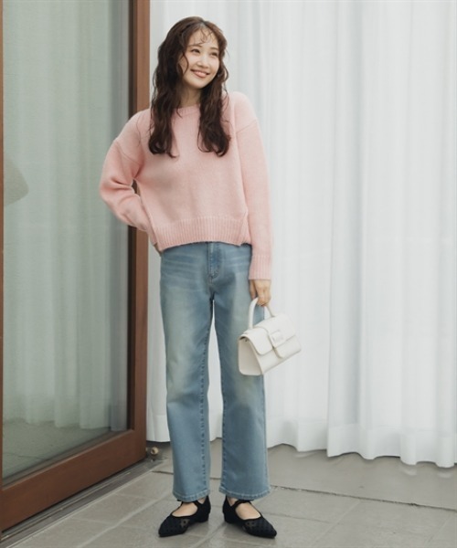 Petitjo（プッチージョ）の「小さいサイズ　すごく伸びるストレートデニム　低身長さん・小柄女性（デニムパンツ・レディース・ネイビー/ブルー・PM/PSS/PS/PL）」の12枚目の写真