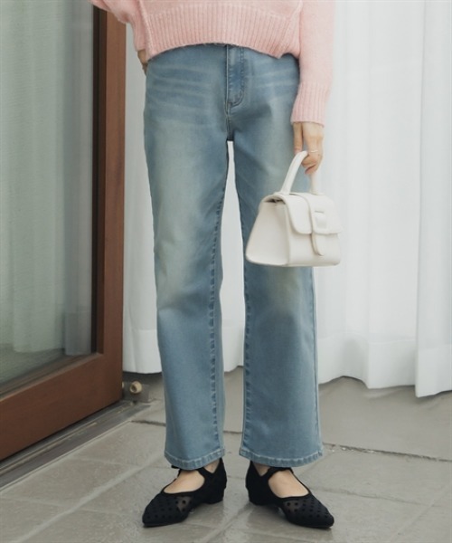 Petitjo（プッチージョ）の「小さいサイズ　すごく伸びるストレートデニム　低身長さん・小柄女性（デニムパンツ・レディース・ネイビー/ブルー・PM/PSS/PS/PL）」の13枚目の写真