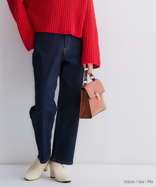 Petitjo（プッチージョ）の「小さいサイズ　すごく伸びるストレートデニム　低身長さん・小柄女性（デニムパンツ・レディース・ネイビー/ブルー・PM/PSS/PS/PL）」の20枚目の写真