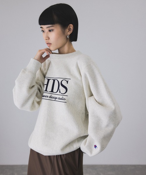 ADAM ET ROPE' RW LOGO SWEAT チャンピオン ADAM ET ROPE'（アダムエロペ）の「【Champion for ADAM ET ROPE