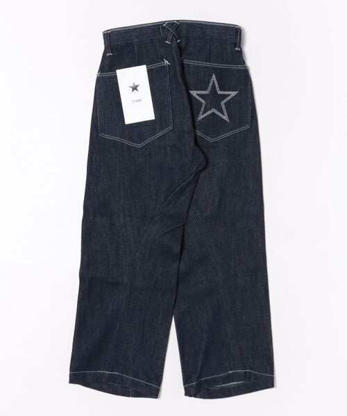 CONVERSE TOKYO（コンバーストウキョウ）の「KURO別注ルーズデニムPT（TAKANAWA）（デニムパンツ・レディース・ブラック/ネイビー/ホワイト・SMALL/MEDIUM）」の4枚目の写真