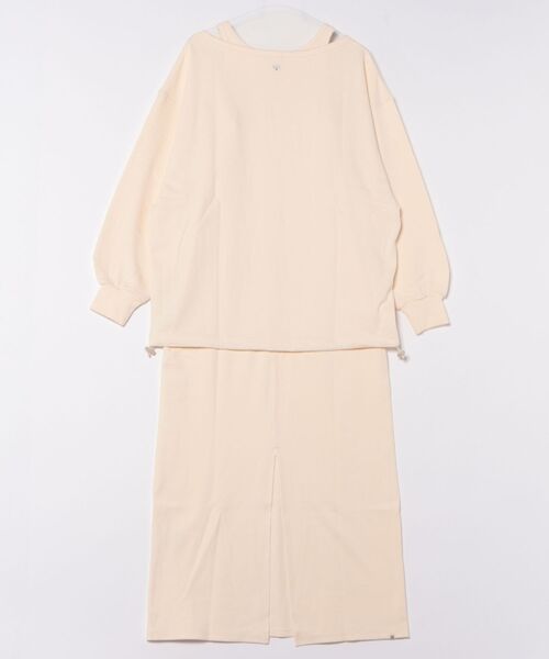 BILLABONG(ビラボン)の「BILLABONG レディース LAYERED LONG ONEPIEC ワンピース 【2025年秋冬モデル】/ビラボンレイヤードワンピース(ワンピース・レディース・アイボリー/スミクロ・MEDIUM)」の3枚目の写真