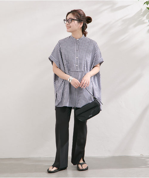 フロントブザムハーフスリーブシャツ（シャツ/ブラウス）｜JOURNAL