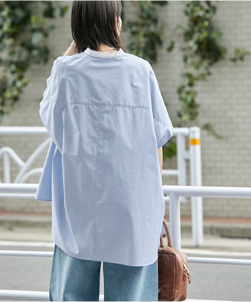 ☆新品タグ付☆ジャーナルスタンダード SO フロントブザムハーフスリーブシャツ JOURNAL STANDARD（ジャーナルスタンダード） ブラウス シャツ